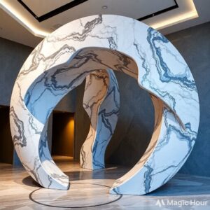 marble art installations